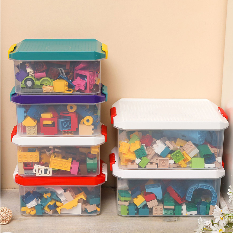 Kids Toys Box - Kids Building Block Storage Box Toys