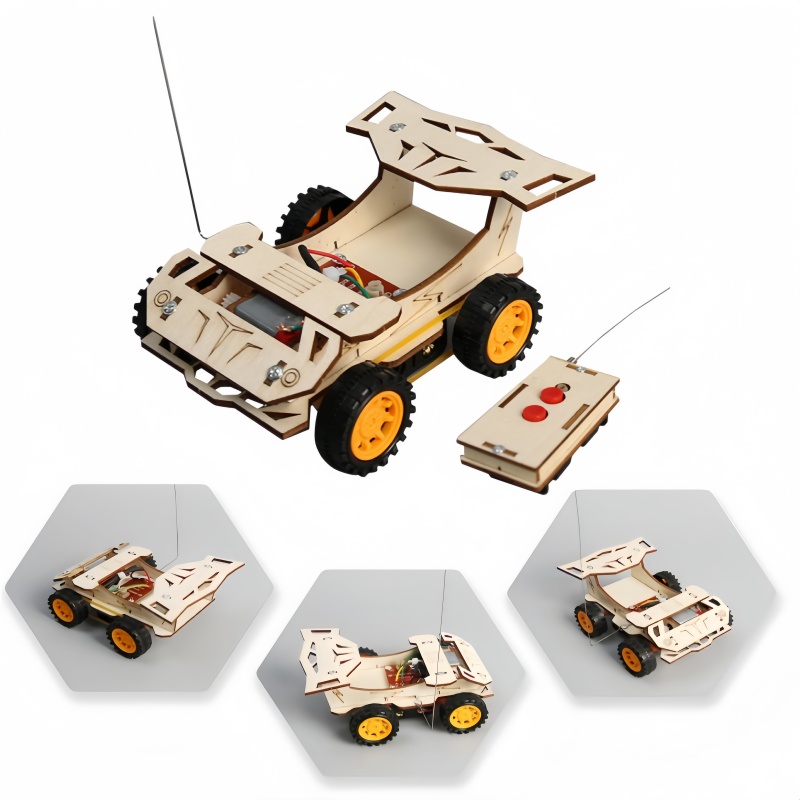 Science Experiment Kit - DIY Wooden Remote Control Car Wooden