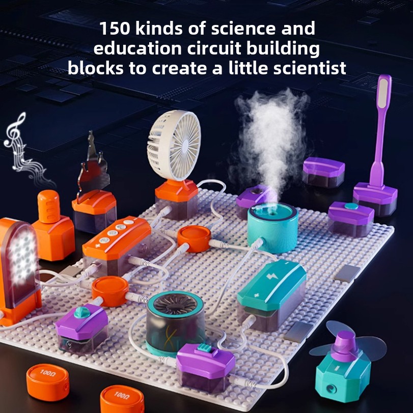 Science Experiment Kit - Circuit Experiment Building Blocks Toy Assembly