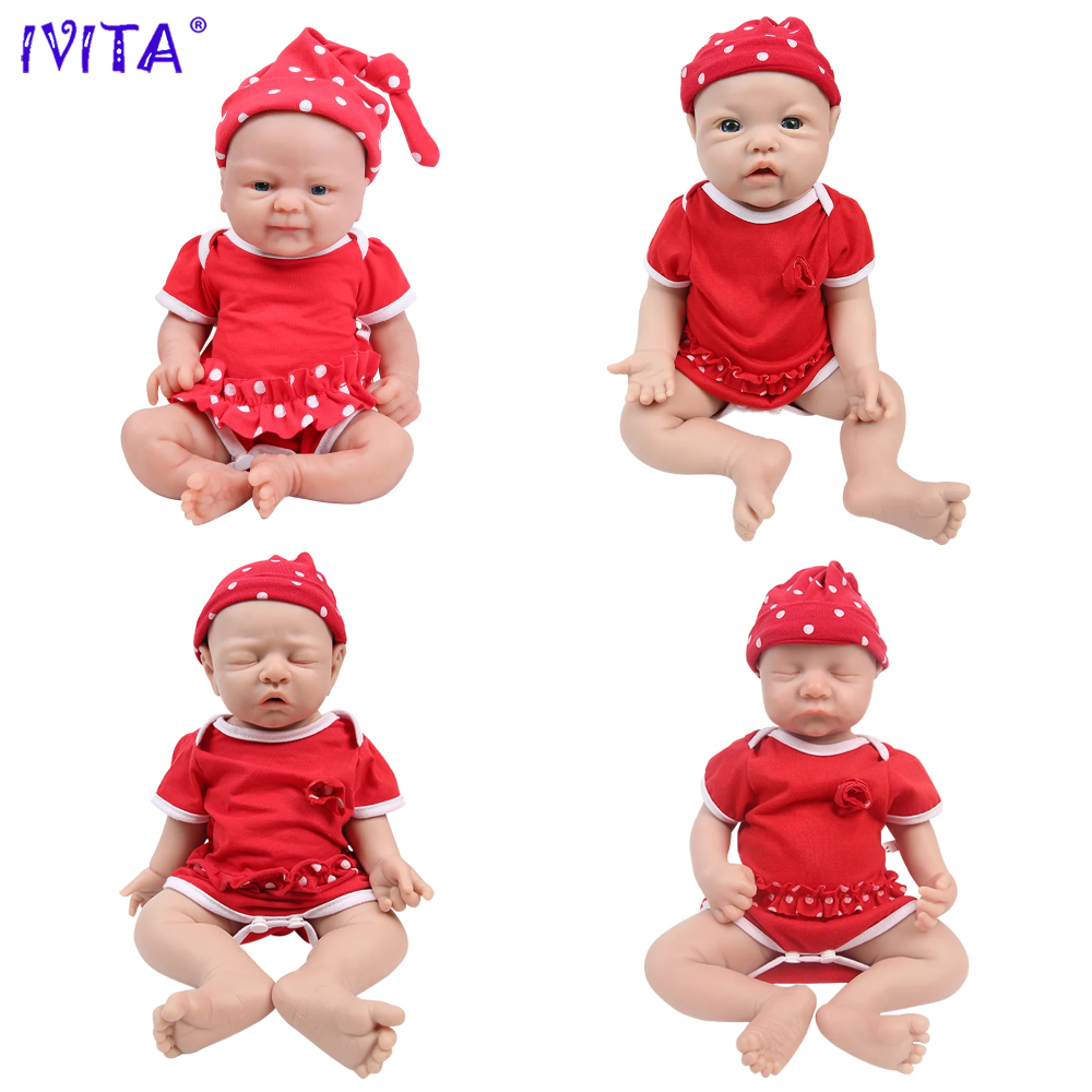 Kids Toys Deals - IVITA 100% Silicone Reborn Baby Dolls