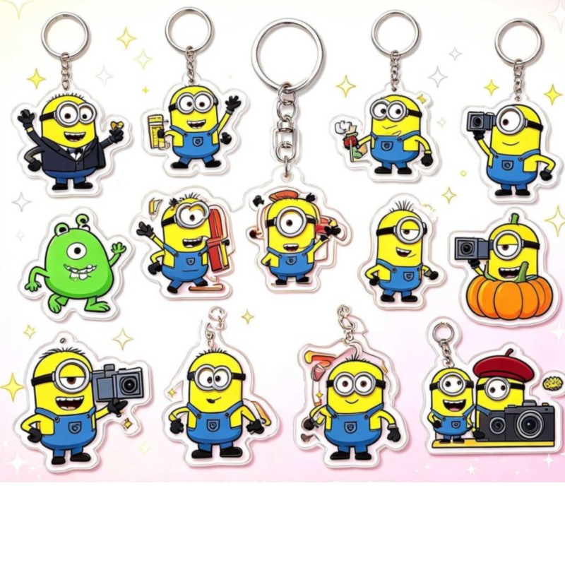 Kids Toys Deals - Minions Despicable Me Acrylic Keychain Double