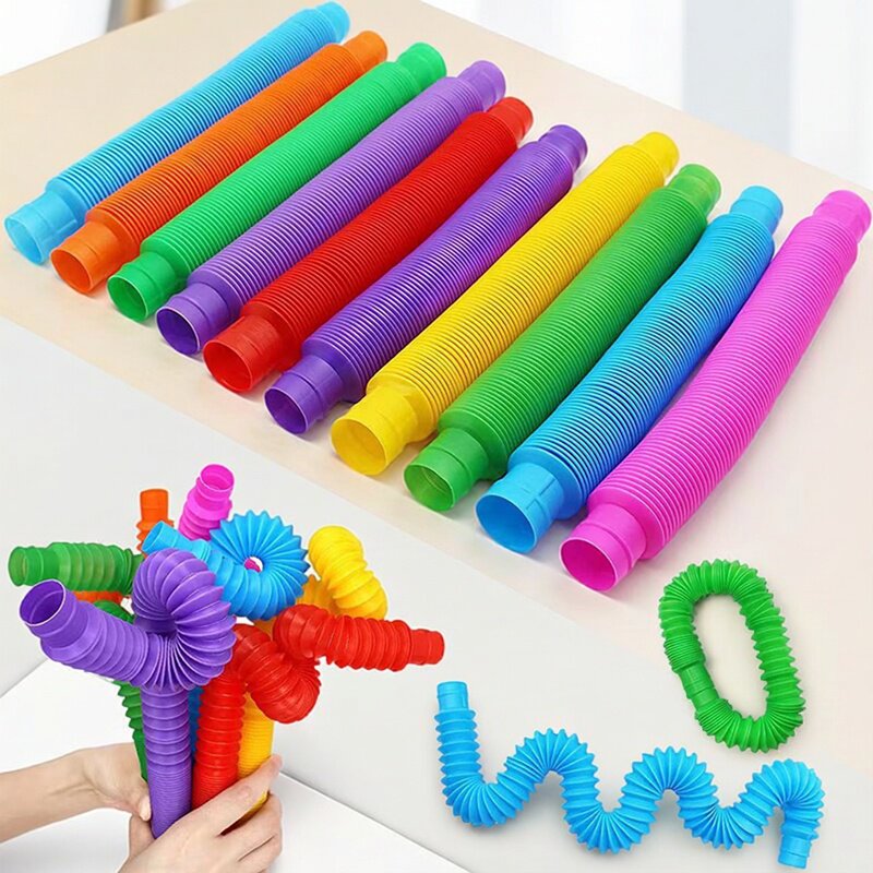 Kids Toys Youtube - Color Pop Tubes Stretchable Telescopic Corrugated