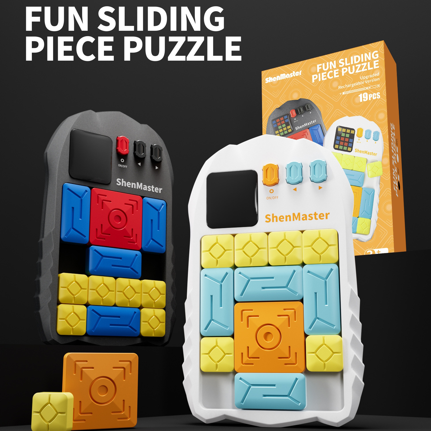 Kids Toys Under 500 - Rechargeable Chinese Sliding Puzzle with 500+
