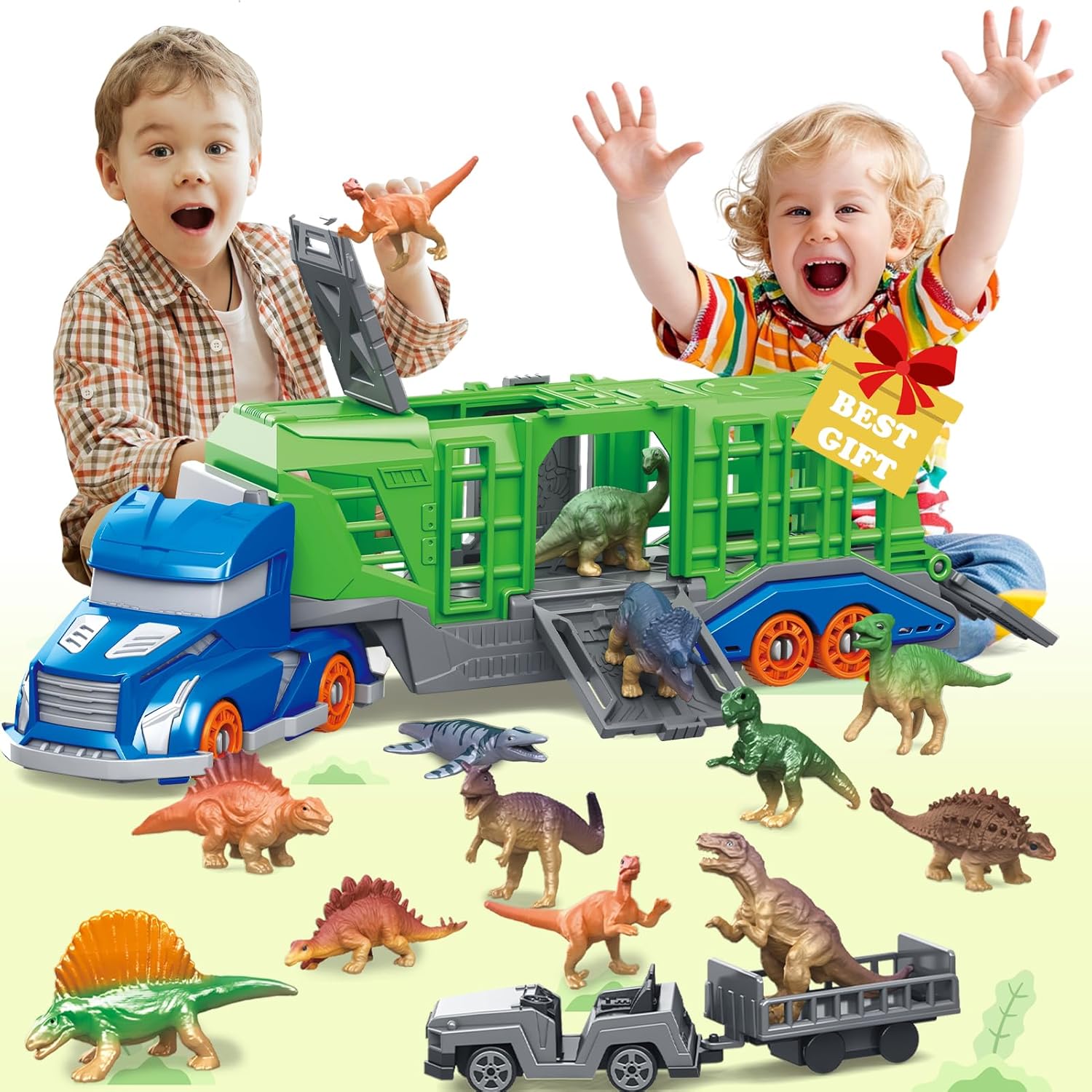 Dinosaur Animal Transport Vehi - огляд і ціна Kids Toys Videos