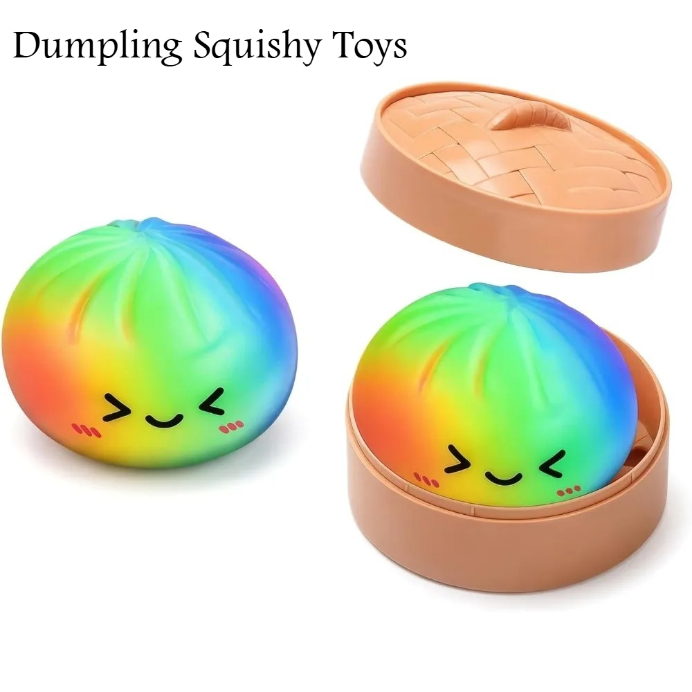 Rainbow Dumpling Squishy Toy T - огляд і ціна Kids Toys Basket