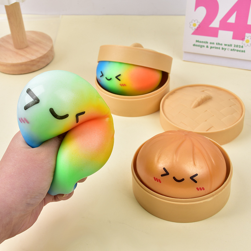 Rainbow Dumpling Squishy Toy T - огляд і ціна Kids Toys Basket