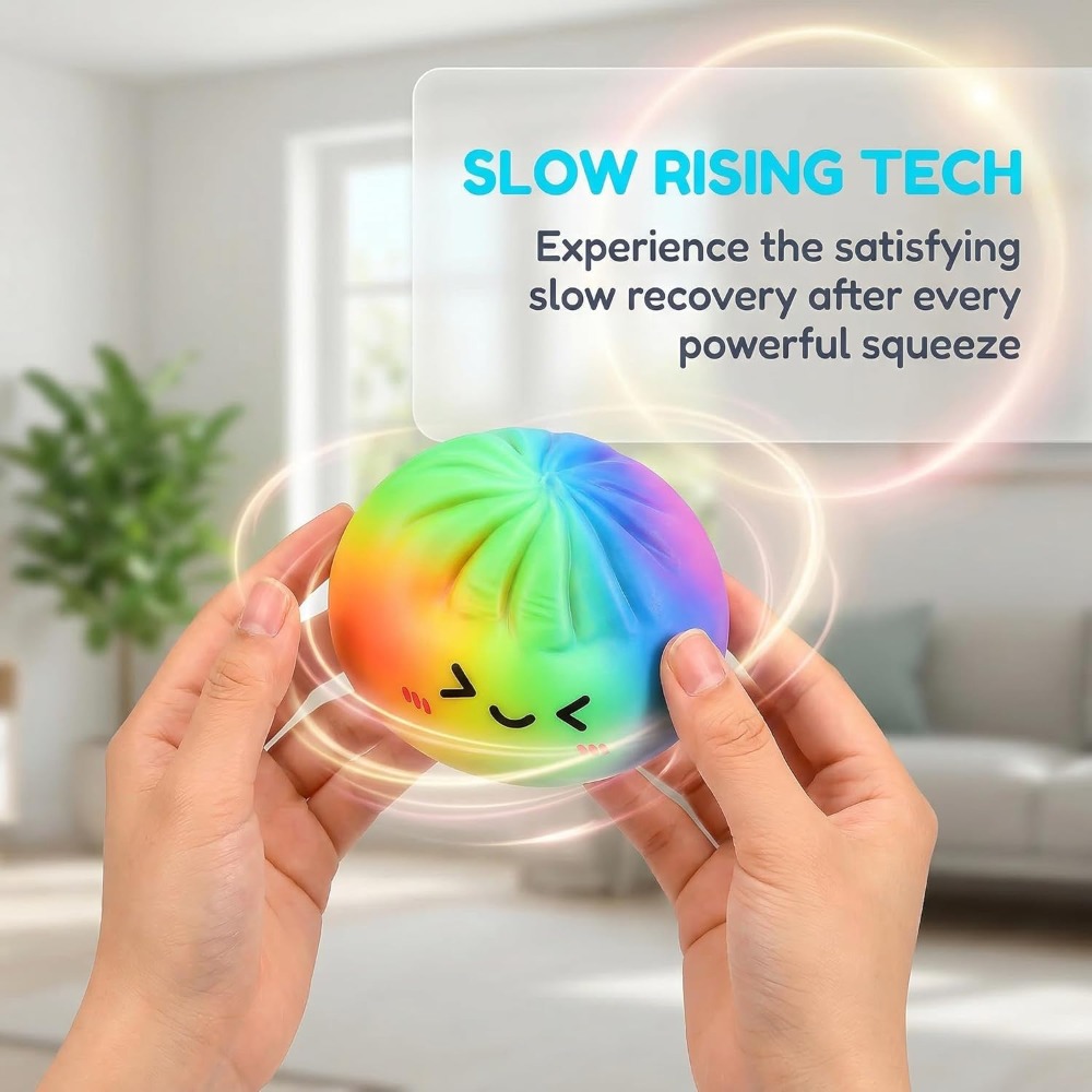 Rainbow Dumpling Squishy Toy T - огляд і ціна Kids Toys Basket