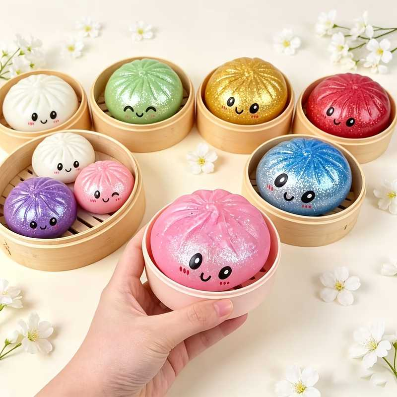 Glitter Dumpling Squishy Toy J - огляд і ціна Kids Toys Basket