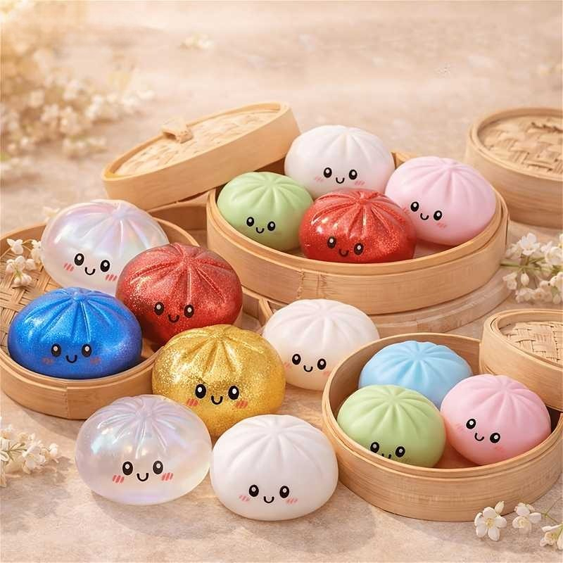 Glitter Dumpling Squishy Toy J - огляд і ціна Kids Toys Basket