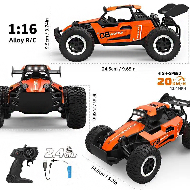 1:16 High-Speed RC Car 2.4G 20 - огляд і ціна Kids' Toys Channel