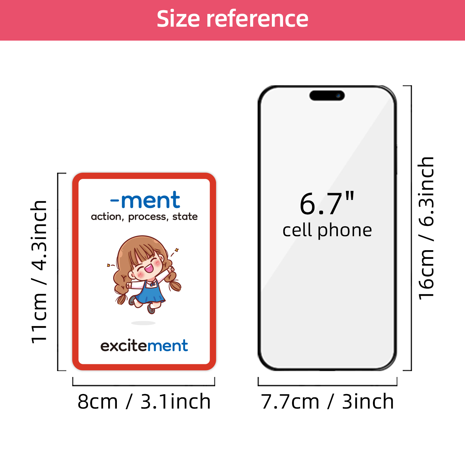 15pcs Double-Sided Prefixes an - огляд і ціна Educational Flash Card