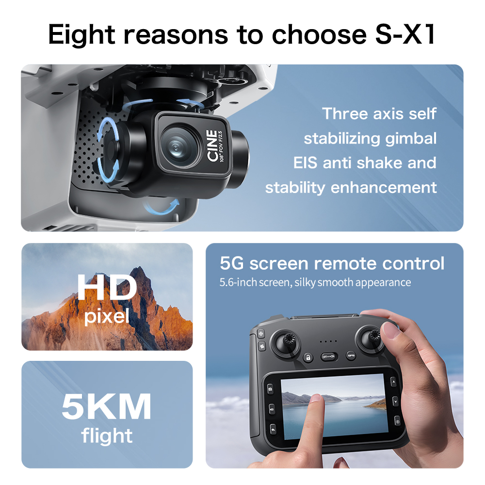 Lenovo S-X1 Drone 8K HD Profes - огляд і ціна Kids Toys Videos