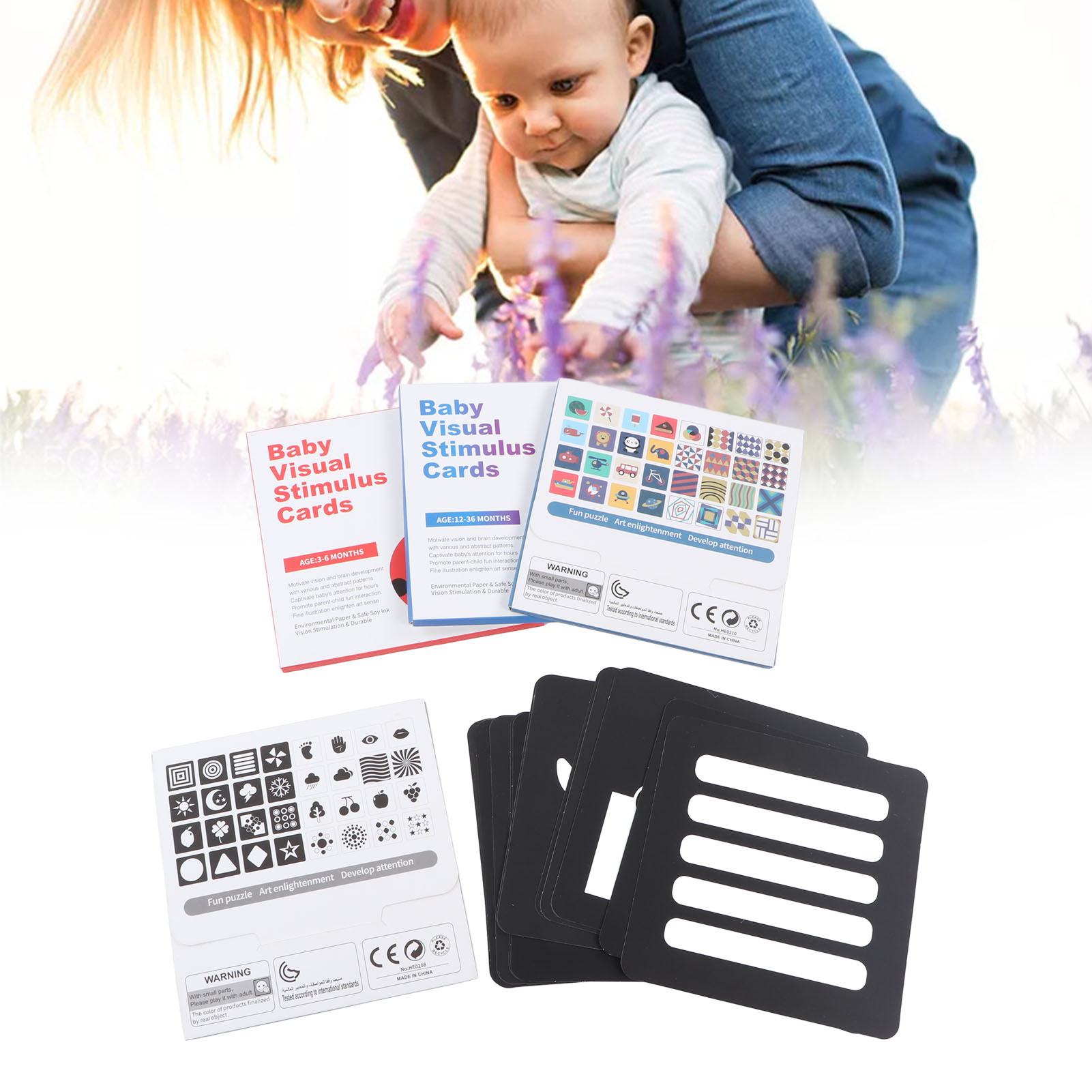 ZK40 64pcs High Contrast Baby  - огляд і ціна Educational Flash Card