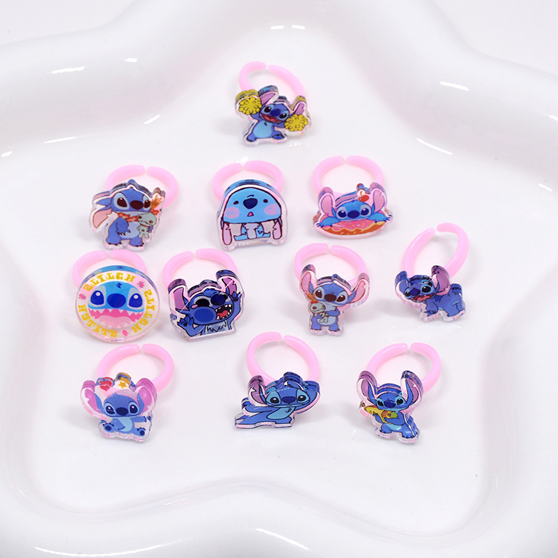 Stitch Acrylic Ring 10/20pcs K - огляд і ціна Kids Toys Movie