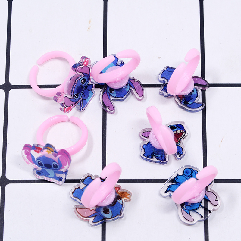 Stitch Acrylic Ring 10/20pcs K - огляд і ціна Kids Toys Movie