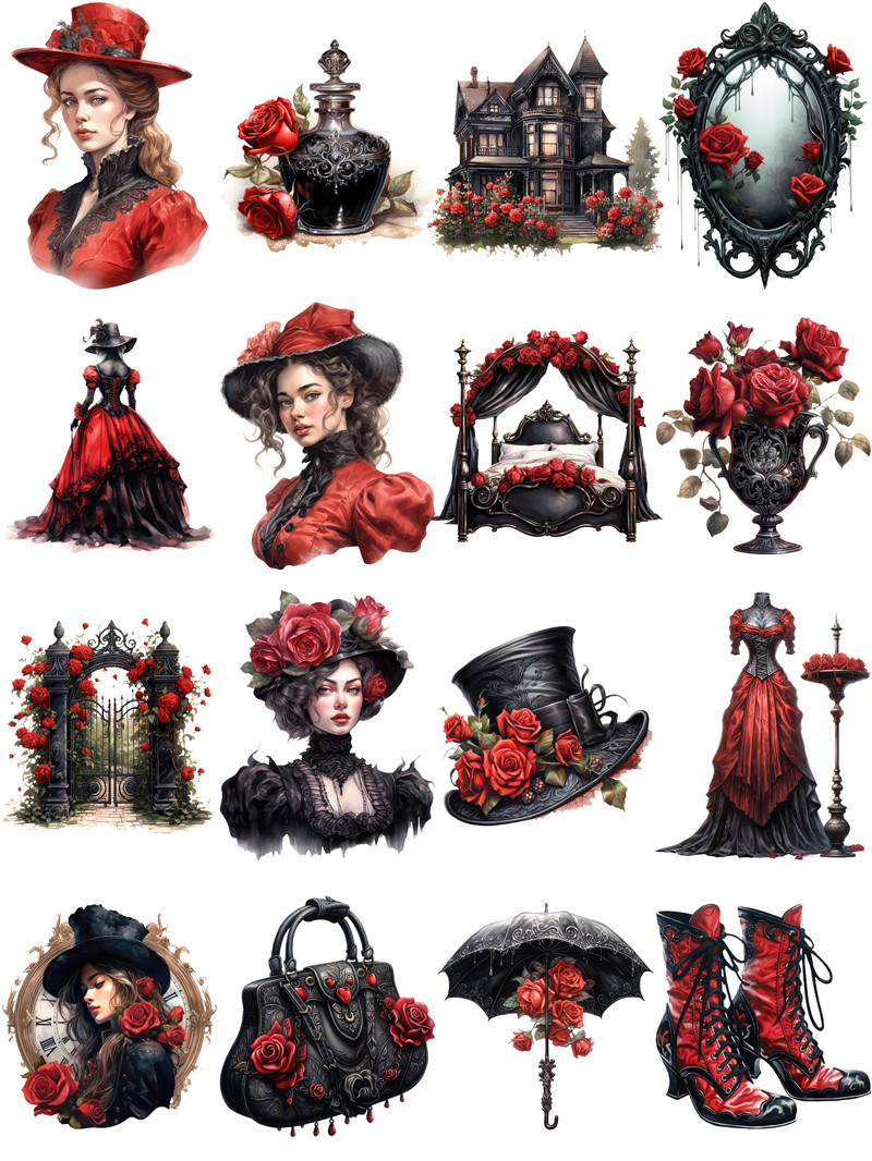 Victoria Black Rose Stickers C - огляд і ціна Kids Toys Victoria