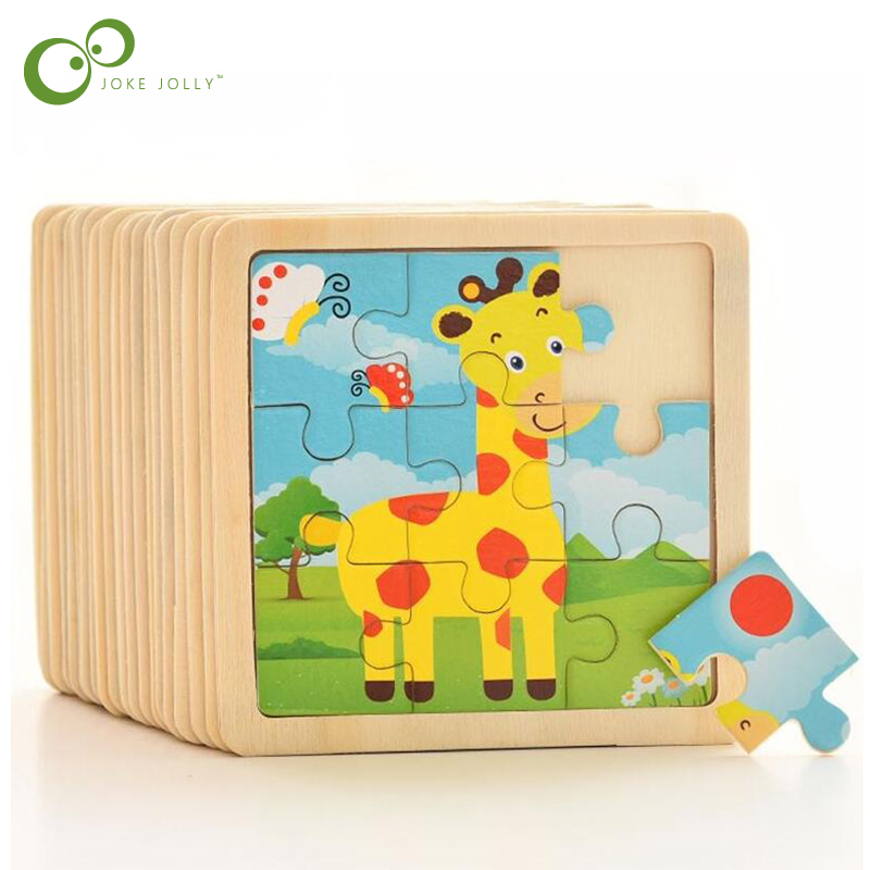 4PCS/lot 3D Wooden Jigsaw Puzz - огляд і ціна Kids Toys Deals