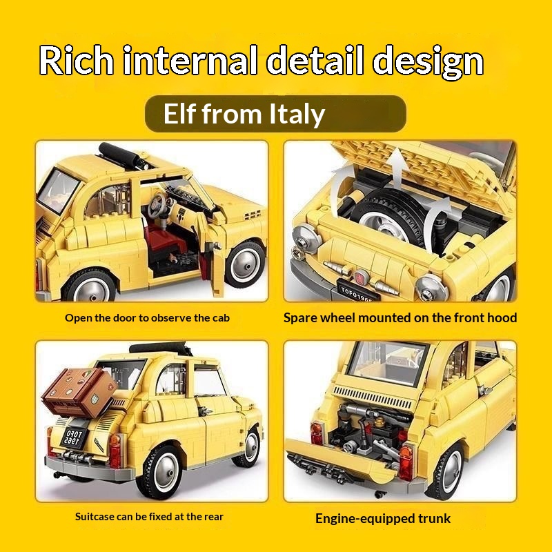 Compatible Lego 10271 Fiat 500 - огляд і ціна Kids Toys Under 500