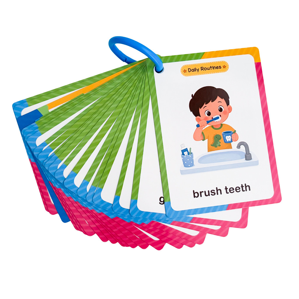 38 Words Daily Routines Learni - огляд і ціна Educational Flash Card