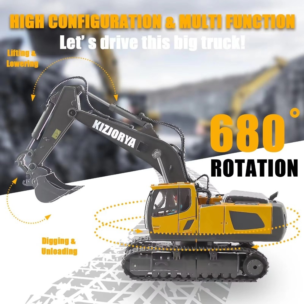 2.4G Remote Control Excavator  - огляд і ціна Kids' Toys Channel