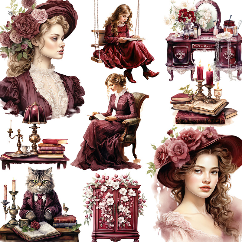 Retro Victoria Lady Stickers C - огляд і ціна Kids Toys Victoria