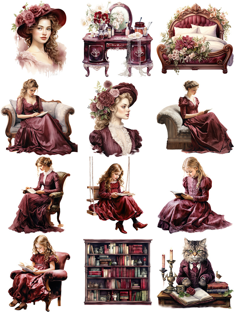 Retro Victoria Lady Stickers C - огляд і ціна Kids Toys Victoria
