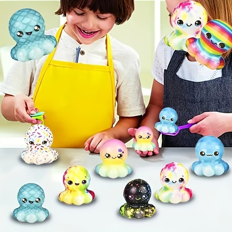 6/12PCS Octopus Slow Squishy T - огляд і ціна Kids Toys Basket